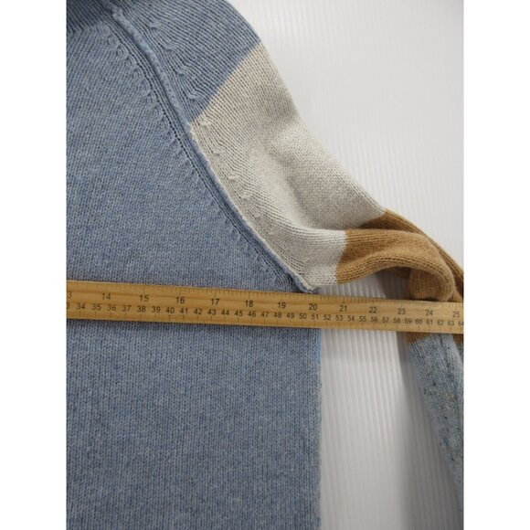 Zaket & Plover Sweater XS Roll Neck Merino Wool Colorblock Striped * - Picture 5 of 11